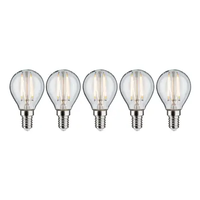 Filament set LED kapka E14 230V 5x4,8W 2700K stmívatelné čirá - PAULMANN