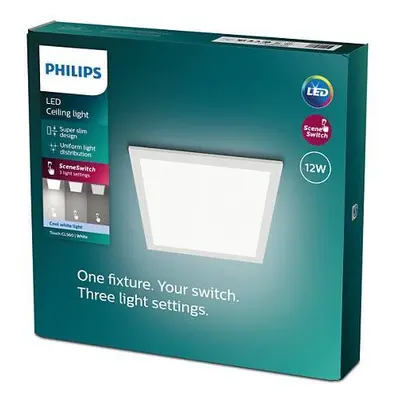 LED Stropní přisazený panel Philips Superslim Touch CL560 8719514326668 12W 1200lm 4000K IP20 30