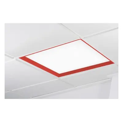 WINNER LED panel červená 6000K nebe PUSH 37W čtverec - KOHL-Lighting