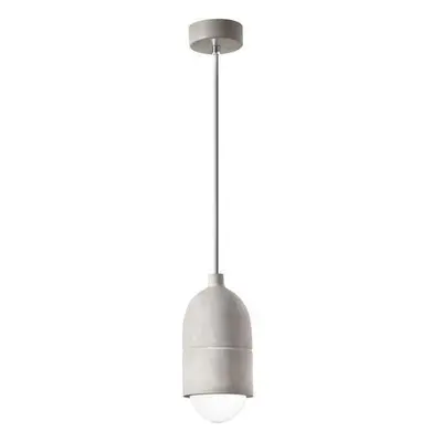 Závěsné svítidlo ALANZO šedý beton šedý kabel E27 1x12W IP20 bez žárovky - NOVA LUCE