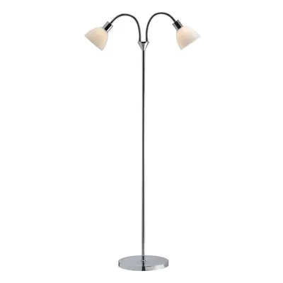 Stojací lampa Ray 2x40W E14 chrom opál - NORDLUX