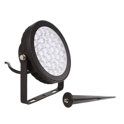 Deko-Light bodové svítidlo se zápichem, RF-smart, 230V, 25W, RGB+CCT, 2700-6500K, IP65 černá - L