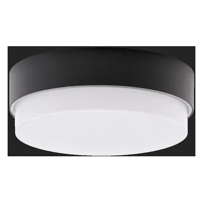 TRITON 1 stropní/nástěnné průmyslové plastové svítidlo černá / bílá IP65 3000 K 14W LED - OSMONT