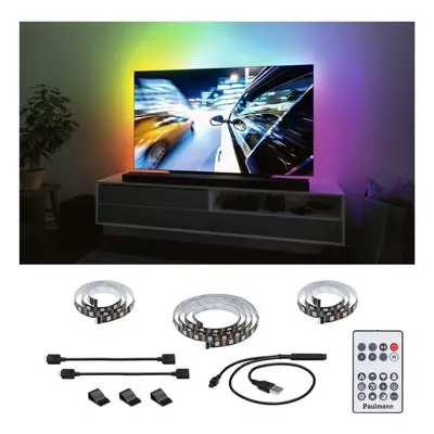 EntertainLED USB LED Strip osvětlení TV 55 palců 2m 3,5W 60LEDs/m RGB+ - PAULMANN