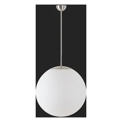 ADRIA P4 závěsné skleněné svítidlo nerez broušená / bílá IP40 4000 K 41W LED - OSMONT