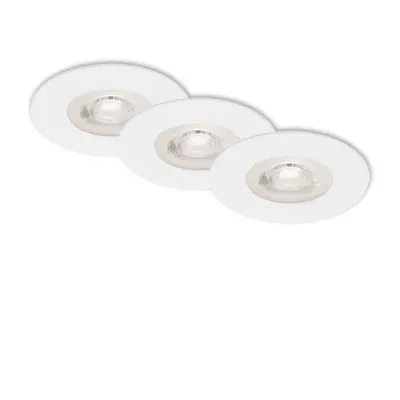 3ks sada LED vestavné svítidlo, pr. 9 cm, 5 W, bílé - BRILONER