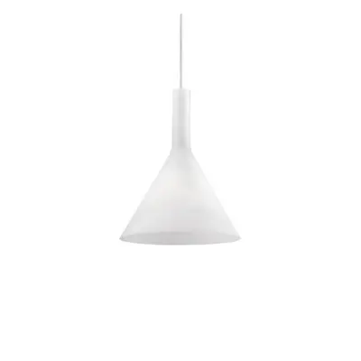 Závěsné svítidlo Ideal Lux Cocktail SP1 small bianco 074337 bílé 20cm - IDEALLUX