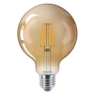 Vintage LED žárovka E27 G93 4W 400lm 2500K nestmívatelná, gold - PHILIPS (929001948201)