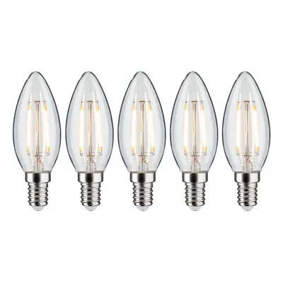 Filament set LED svíčka E14 230V 5x2,6W 2700K čirá - PAULMANN