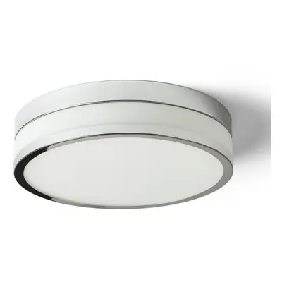 CIRA LED 35 stropní opálové sklo/chrom 230V LED 24W IP44 3000K - RED - DESIGN RENDL