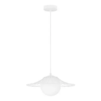 Závěsné svítidlo FLY matný bílý kov E27 1x12W 230V IP20 bez žárovky - NOVA LUCE