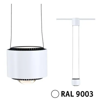 URail LED závěs Aldan / 8,5W 3000K stmívatelné 230V bílá - PAULMANN