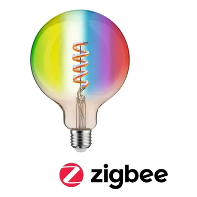 Filament 230V Smart Home Zigbee 3.0 LED Globe G125 E27 6,3W RGBW+ stmívatelné zlatá - PAULMANN