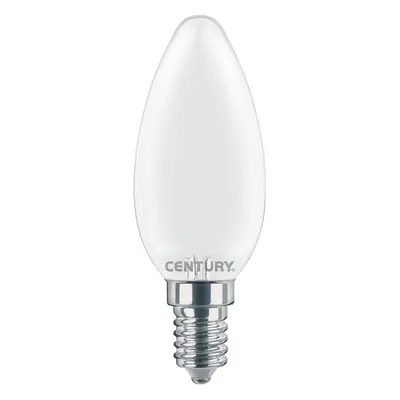 LED FILAMENT SVÍČKA SATÉN 6W E14 6000K 806Lm 360d 35x97mm IP20 - CENTURY