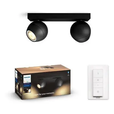 Hue White Ambiance Bodové svítidlo Philips Buckram BT 50472/30/P6 LED GU10 2x5W 2x350lm 2200-650