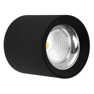 Stropní SVÍTIDLO LED RONDO ČERNÉ 170x185mm 35W/230VAC 4000K 3675Lm 45d IP20 - CENTURY