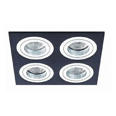 Vestavné svítidlo Aluminio Negro černá 4x 7W LED 230V - BPM