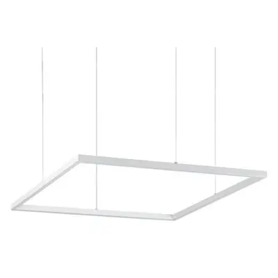 LED Závěsné svítidlo Ideal Lux ORACLE SLIM D70 SQUARE WH 3000K 259178 41W 3300lm 3000K IP20 70cm