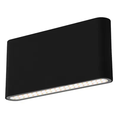 Fasádní LED FORMA černé oboustranné 12W 230V 3000K 820Lm 120d 175x90mm IP54 - CENTURY