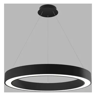 LED2 Závěsné svítidlo SATURN SLIM 80 P-Z, B TRIAC DIM 60W 2CCT 3000K/4000K černá - LED2 Lighting