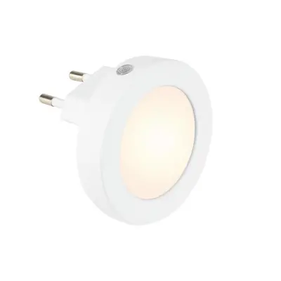 LED senzor noční světlo, 6,5 cm, 0,5W, 30lm, bílé - BRILONER