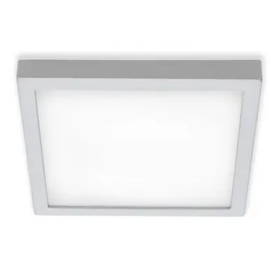 LED stropní svítidlo, 30 cm, 21 W, matný chrom - BRILONER