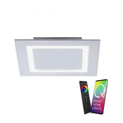 Stropní svítidlo Q-MIRAN LED Smart Home 19W 2150lm 30x30cm hliník RGB 2700-5000K - PAUL NEUHAUS