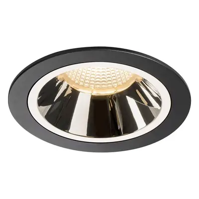 NUMINOS® DL L vnitřní LED zápustné stropní svítidlo černá/chrom 2700 K 40° - BIG WHITE (SLV)