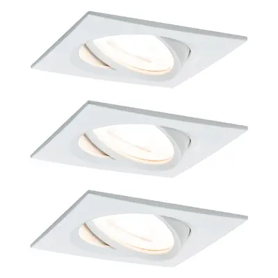 Vestavné svítidlo LED Nova hranaté 3x6,5W bílá mat nastavitelné - PAULMANN