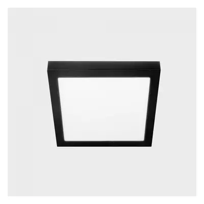 DISC SLIM SQ stropní svítidlo černá 12 W 4000K PUSH - KOHL-Lighting