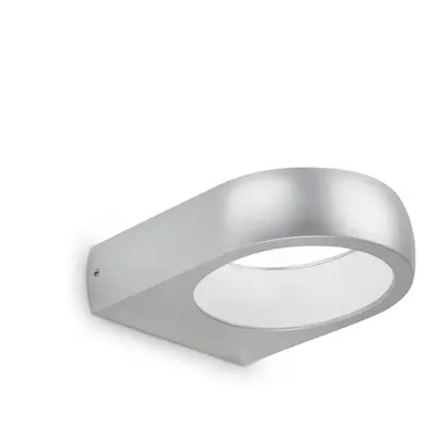 LED venkovní svítidlo, stříbrná, 1xLED/6,5W - BRILONER