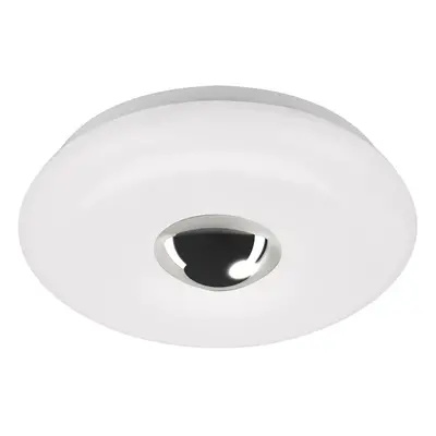 LED stropní svítidlo, pr. 29 cm, 12 W, 1200 lm, bílé-chrom - BRILONER