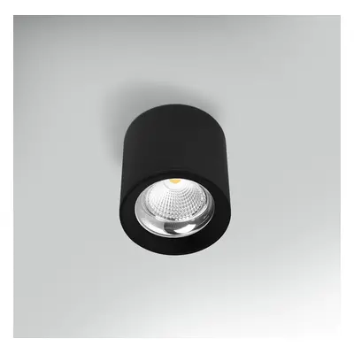 Stropní svítidlo LED RONDO černé pr.90x90mm 10W 230V 3000K 45d IP20 - CENTURY