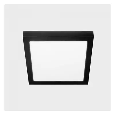 DISC SLIM SQ stropní svítidlo černá 24 W 3000K PUSH - KOHL-Lighting