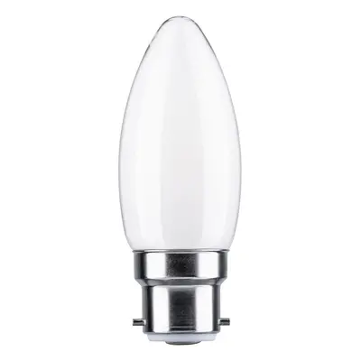 LED svíčka B22d 230V 4,7W 2700K opál - PAULMANN