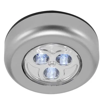 LED Push-Light pr. 6,8 cm 9x0,3W 15lm titan - BRILONER