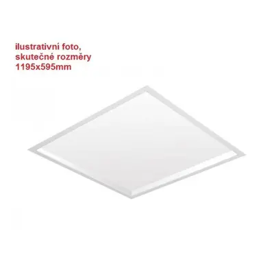 LED panel ELITE bílý LED 72W 4000K 1195x595mm mikroprisma hranaté - KOHL-Lighting