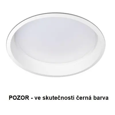 Zápustné svítidlo LIM kulaté černé LED 25W 3000K Ø215mm kulaté - KOHL-Lighting