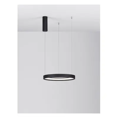 Závěsné svítidlo PERRINE černý hliník a akryl LED 30W 230V 3000K IP20 stmívatelné - NOVA LUCE