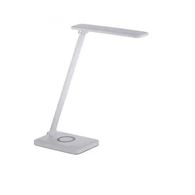 Stolní lampa FLORENTINA LED bílá CCT 5W 680lm s dobíjením mobilu - LEUCHTEN DIREKT / JUST LIGHT