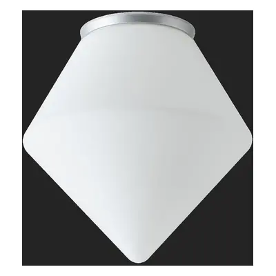 AFRA stropní/nástěnné skleněné svítidlo stříbrná / bílá IP65 3000 K 20W LED - OSMONT