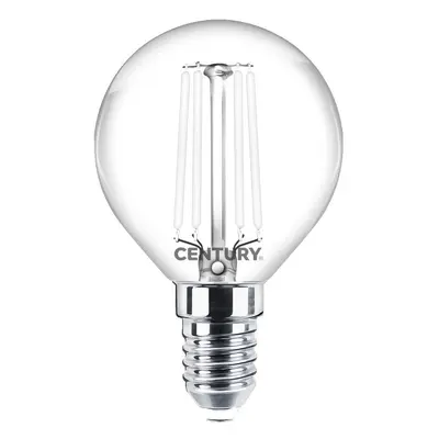 LED FILAMENT SPHERE INCANTO WHITE 4,5W E14 2700K 360d - CENTURY