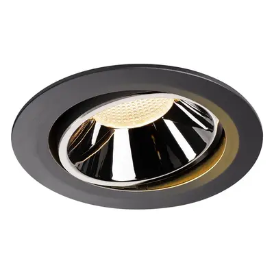 NUMINOS® MOVE DL XL vnitřní LED zápustné stropní svítidlo černá/chrom 2700 K 20° otočné a výkyvn