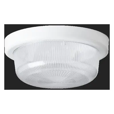 ELEKTRA 3 L stropní/nástěnné průmyslové plastové svítidlo bílá IP54 3000 K 8W LED - OSMONT