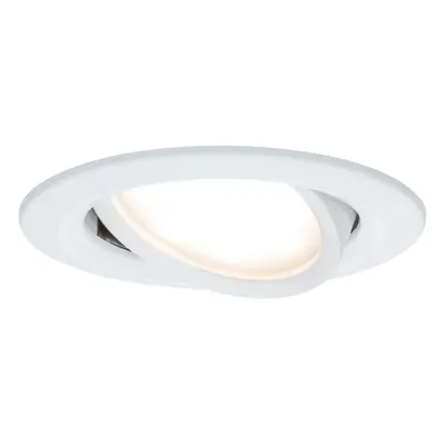 Vestavné svítidlo LED Nova kruhové 1x6,5W bílá mat nastavitelné 934.48 - PAULMANN