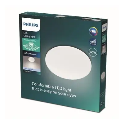 Moire SVÍTIDLO STROPNÍ LED 20W 2300lm 4000K, bílá - PHILIPS (915005774211)