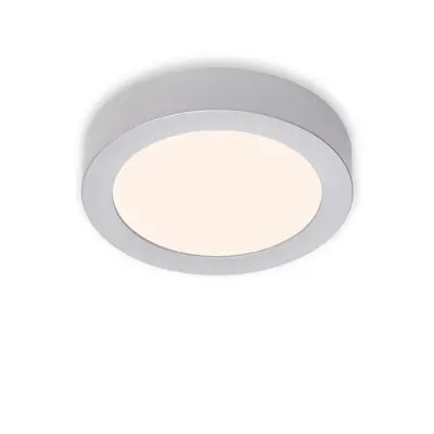 LED stropní svítidlo, pr. 17 cm, 11 W, 3000 K matný chrom - BRILONER