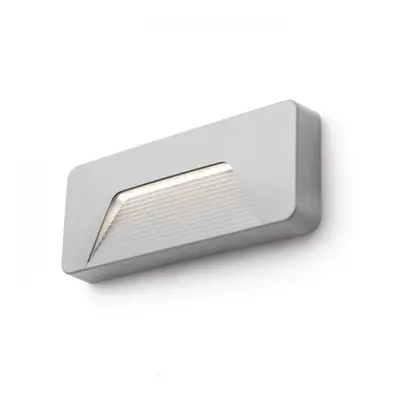 RENO SQ INDR nástěnná šedá 230V LED 3W IP65 3000K - RED - DESIGN RENDL