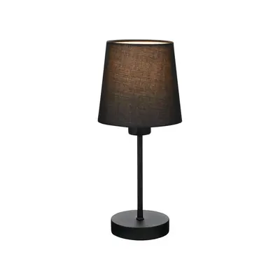 Stolní lampa, 31,4 cm, max. 25 W, černá - BRILO