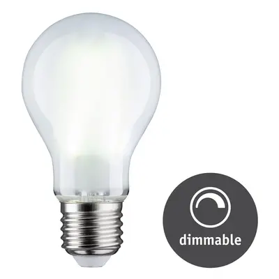 LED Filament žárovka bílá/mat 9W E27 denní bílá stmívatelné - PAULMANN